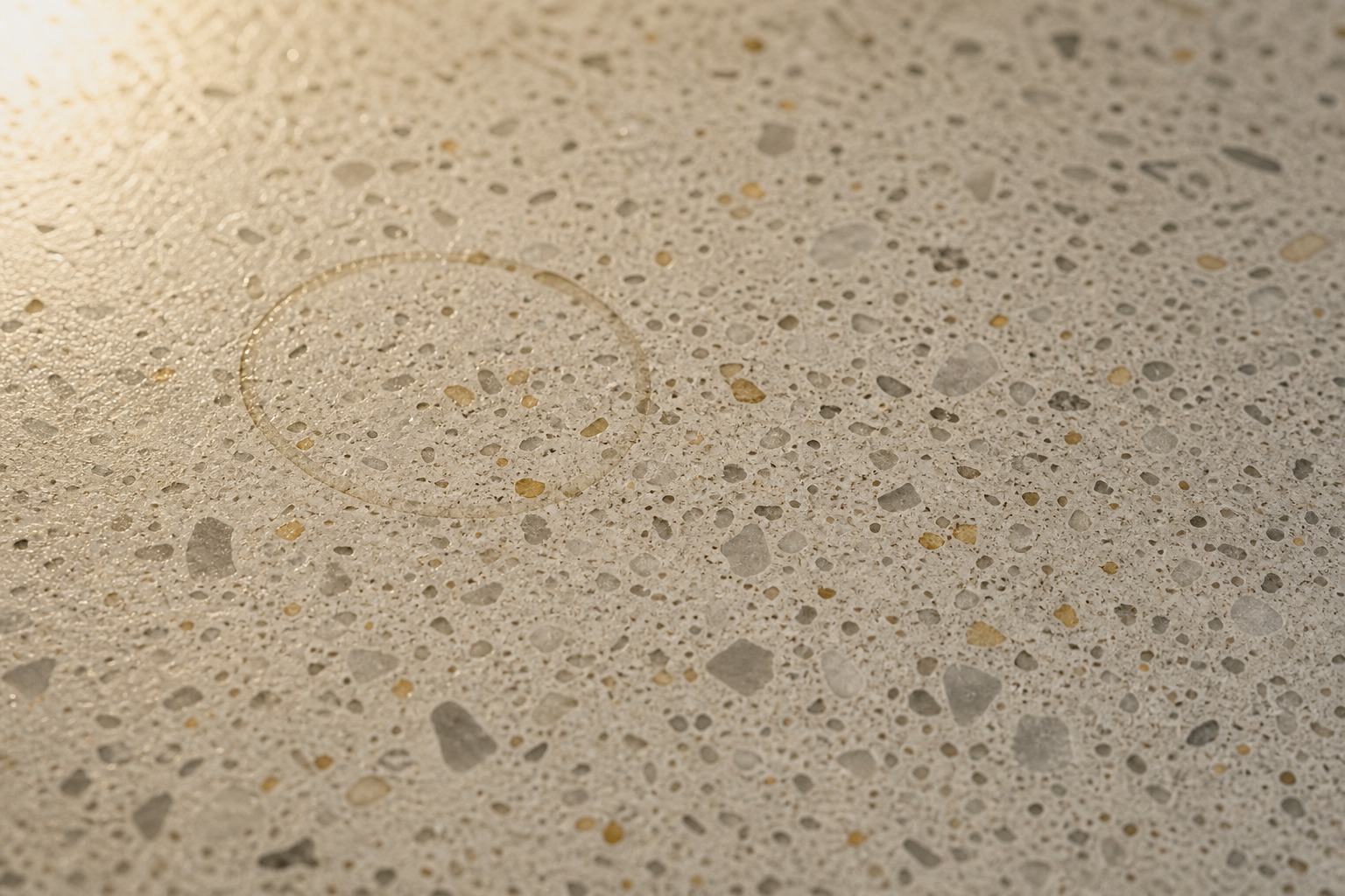 Honed mid-century countertop texture